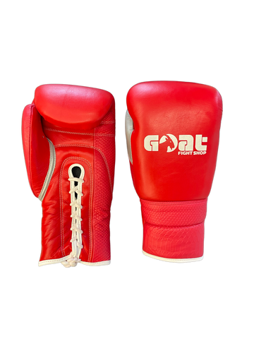 GOAT PROFESSIONAL TRAINING GLOVE: Red/Silver